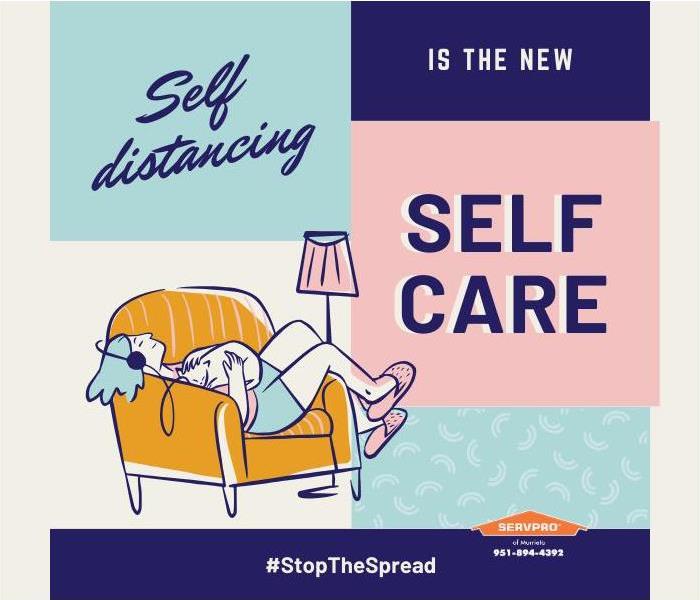Poster: “Social distancing is the new self-care”